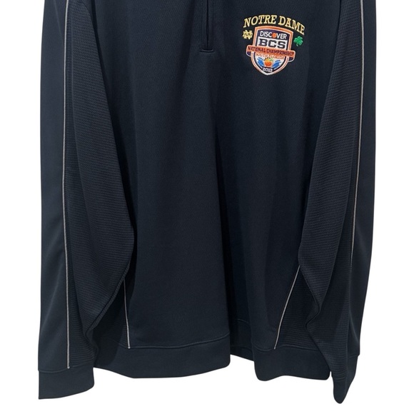 NEW Cutter & Buck Notre Dame 2013 National Championship Navy Quarter Zip XXXL - Picture 4 of 10